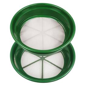 So-gp2 Terrax 2-piece Green Gold Sifting Pans Stackable Mesh 1/8 - 1/70 Classifiers