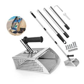 Vdsfand 763657903529 Sand Flea Rake Long Handle Scoop - Detection Tool With Anti Slip