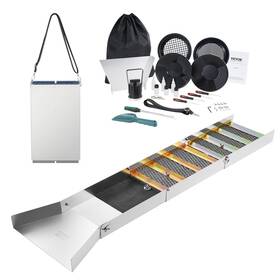 Sl-50t Vevor Complete Sluice Box Gold Panning Kit 50 Inch Folding Aluminum Alloy