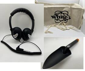 Whites Metal Detectors 758686320201 Starlite Headphones Finds Pouch Trowel New