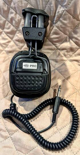 Wp01 Whites Pro Metal Detecting Headphones Stereo Mono Adjustable Volume New No Box