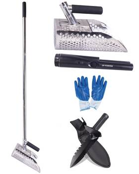 01420456 Wodgod Sand Scoop For Metal Detecting Heavy Duty Stainless Steel With Lo