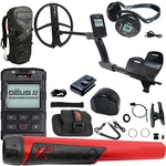 Xp Deus Ii Fast Multi Frequency Metal Detector With 13" Coil, MI-6, & Backpack. Fixed Price $1478.00.