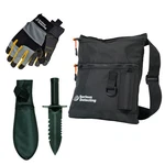 Serious Detecting Mesh Beach Finds Bag W/digging Tool & Gloves For. Fixed Price $40.95.