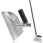 Sand Scoop For Metal Detecting, Stainless Steel Beach Sifter With Long Carbon.... Fixed Price $114.45.
