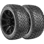 (qty 2) 37X13.50R26LT Venom Power Terra Hunter X/t 114Q Lre Black Wall Tires. Fixed Price $1080.98.