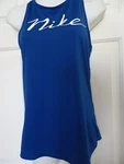 New Nike Men's Training Jersey Size Small Blue W. Logo Racer Back Thin Stretchy. Fixed Price $12.00.