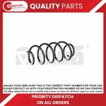 Vika 44111606501 Coil Spring For Shock Absorber; Front Oe 1K0411105HN. Fixed Price $27.67.