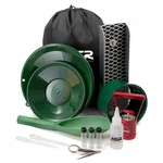 Asr Outdoor Lightweight Backpacker Gold Panning Kit With Metal Mini Sluice 14PC. Fixed Price $53.95.