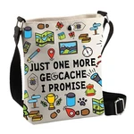Geocaching Crossbody Bag - Treasure Hunter's Gift, Just One More Geocache P.... Fixed Price $25.72.