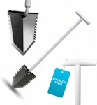 Serrated Blade Metal Detecting Shovel With 36" T-handle For Easy Digging. Fixed Price $107.99.