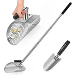 Yaheeda Long Sand Scoop With Shovel Compact Handle, Silver. Fixed Price $49.64.
