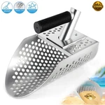Metal Detecting Sand Scoop Stainless Steel Hand Sifter Beach Digging Shovel Tool. Fixed Price $39.99.
