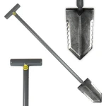 Lesche T- Handle 36" Heavy Duty Metal Detector Shovel Double Serrated Blade. Fixed Price $99.95.