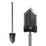 Lesche Sampson Pro-series Ball Handle Shovel W/ Double Serrated Blade. Fixed Price $91.23.