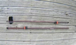 Detect-ed Red Belly Ls Carbon Fiber Upper & Lower Shaft Cuff Minelab Equinox. Fixed Price $165.00.