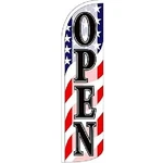 Pack Of Neoplex Open Usa 12-FOOT Windless Swooper Feather Flag Only 100D. Fixed Price $42.88.