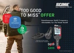Nokta Triple Score Pro Pack With 2 Coils, And Wireless Headphones. Fixed Price $499.00.