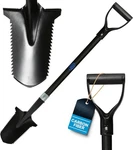 Ckg Carbon Metal Detecting Shovel Digging Tool With Double Serrated Blade Li. Fixed Price $124.22.