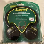 Garrett Clear Sound Easy Stow Headphones With In-line Volume For Metal Detectors. Fixed Price $29.00.