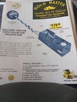 Whites Electronics Gold Master. Fixed Price $20.00.