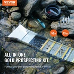 Folding Sluice Box Gold Panning Kit, Backpack And More. Fixed Price $140.47.
