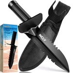 Incly Metal Detector Shovel, Heavy Duty Double Serrated Edge Digger, Detectin.... Fixed Price $23.68.