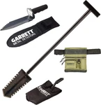 Garrett All Terrain Pouch, Edge Digger Spade And Razor Relic Shovel Bundle. Fixed Price $243.99.