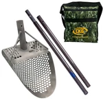Ckg Beach Sand Scoop Titanium Metal Detector Sifter Carbon Fiber Handle. Fixed Price $334.25.