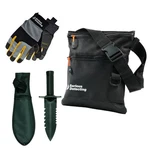 Serious Detecting Mesh Finds Bag, Digging Tool & Gloves For Metal. Fixed Price $42.95.